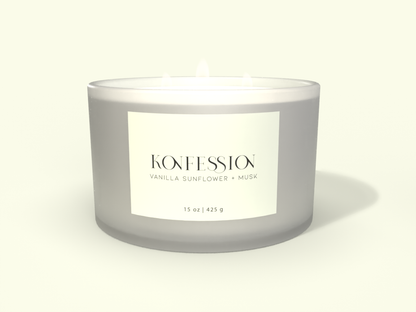 Vanilla + Sunflower 3 Wick Soy Candle